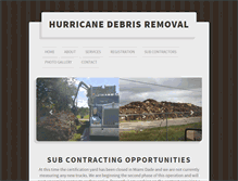 Tablet Screenshot of debris-removal.net